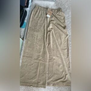 Simple folk The Wide Leg Terry Trouser - Women's | Sand